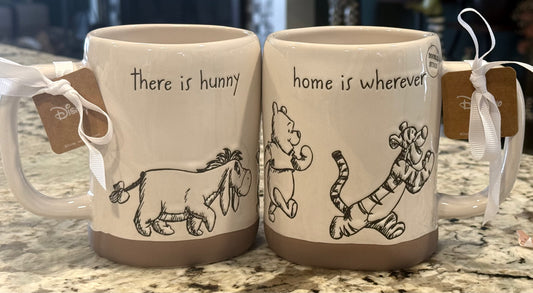 New Rae Dunn x Disney’s Winnie the Pooh ceramic coffee mug HOME IS WHEREVER THERE IS HUNNY