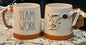 New Rae Dunn x Peanuts Snooy ceramic Football coffee mug decor TEAMWORK