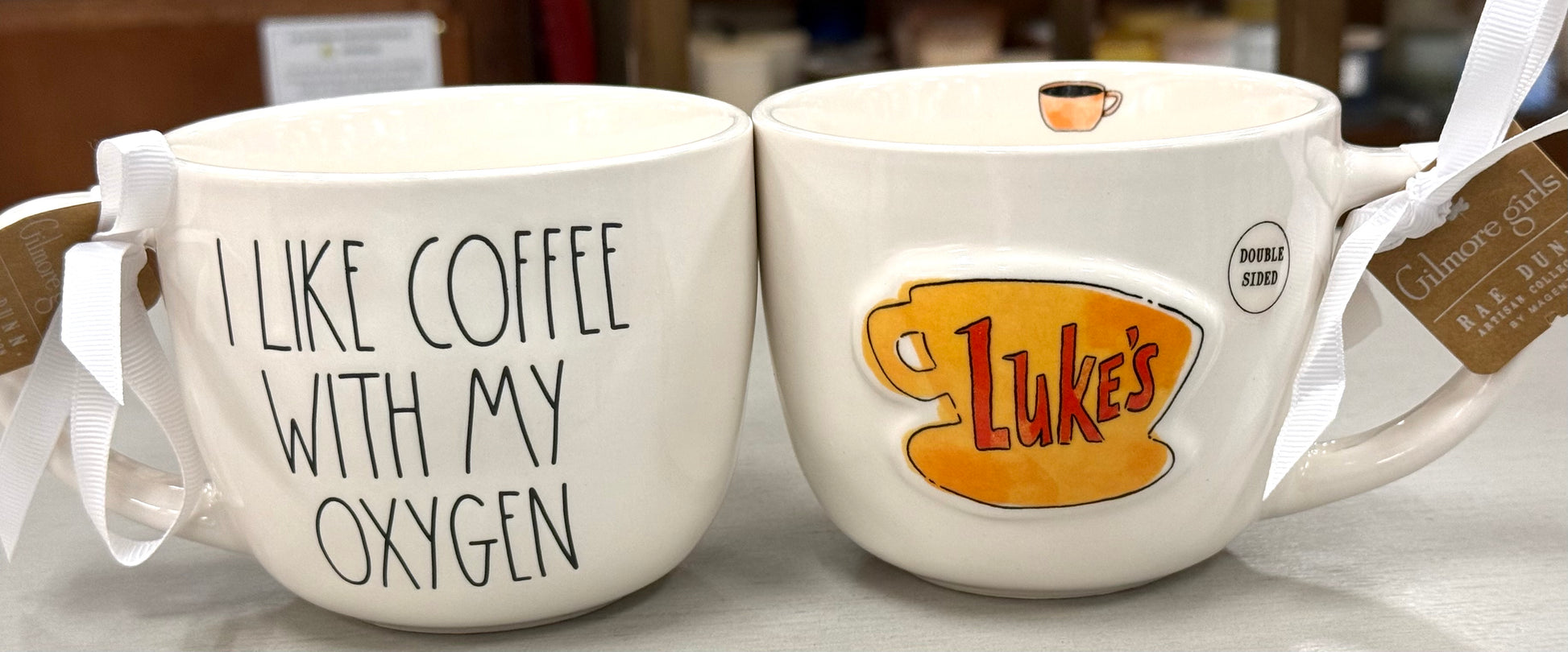 New Rae Dunn x Gilmore Girls white ceramic coffee mug I LIKE COFFEE WI –  You're Never Quite Dunn