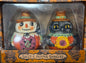New release Joanna Parker ceramic fall owl/scarecrow salt and pepper shaker set
