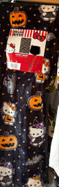 New Hello Kitty black Halloween plush throw blanket 60x70