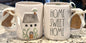 New Rae Dunn ceramic double sided coffee mug HOME SWEET HOME