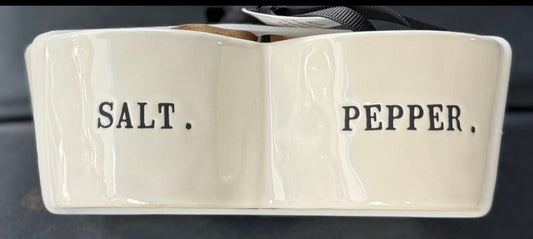 New release Rae Dunn typewriter SALT & PEPPER dash bowl