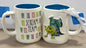 New Rae Dunn x Pixar’s Monsters Inc. white ceramic coffee mug SCREAM TEAM