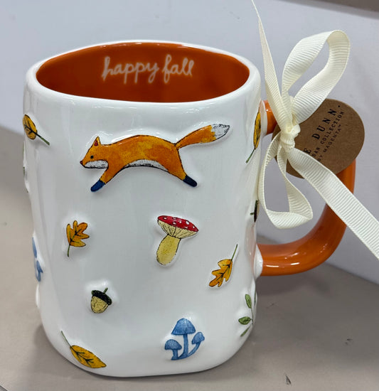 New Rae Dunn fall ceramic coffee mug HAPPY FALL