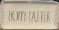 New Rae Dunn white ceramic serving tray/platter HOPPY EASTER 14.5x7.5