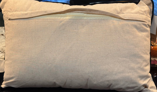 New Rae Dunn Soft collection throw pillow decor, washable cover BLESSED. 12x20
