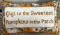 New fall floral needlepoint hook throw pillow GIGI TO THE SWEETEST PUMPKINS IN THE PATCH 9x16