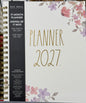 New Rae Dunn 8x10 spiral hardback 2026-2027 Planner-gold flower