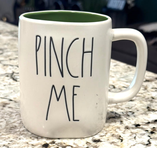 New Rae Dunn St. Patrick’s Day ceramic coffee mug PINCH ME
