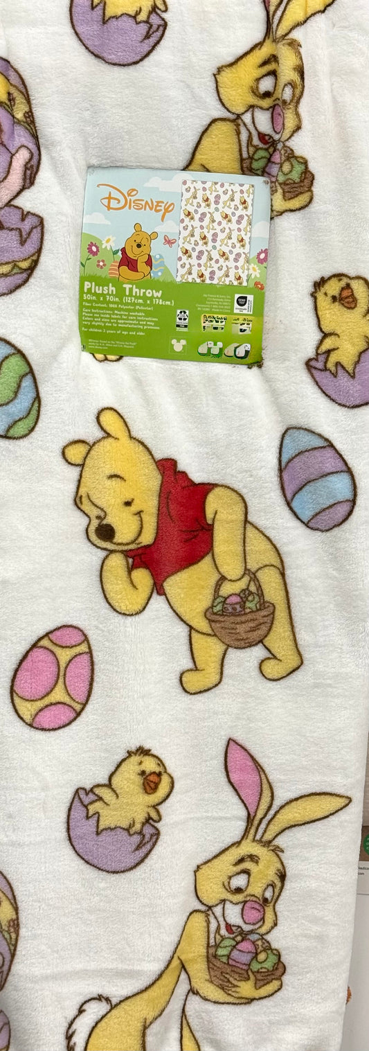 New Disney’s Winnie the Pooh Easter throw blanket 50x70