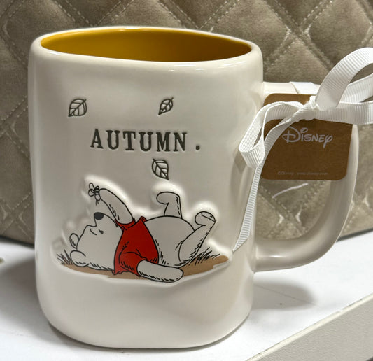 New Rae Dunn x Disney’s Winnie the Pooh ceramic coffee mug AUTUMN.