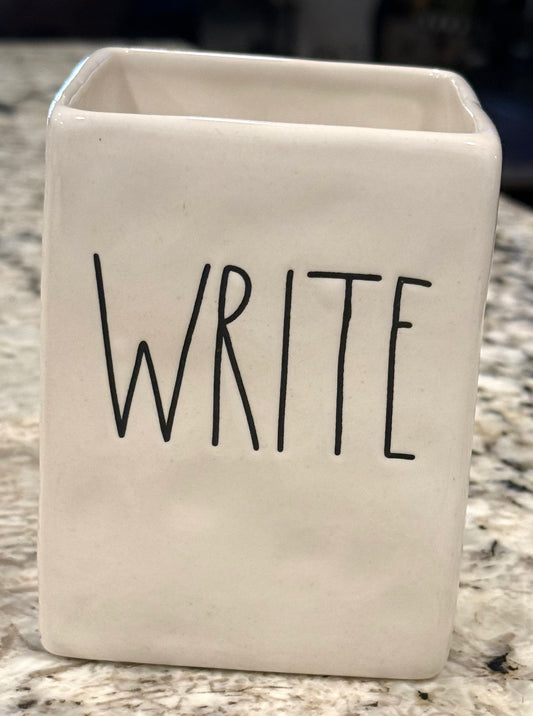 New Rae Dunn ceramic WRITE ✍️ storage holder