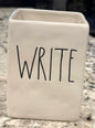 New Rae Dunn ceramic WRITE ✍️ storage holder