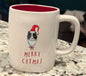 New Rae Dunn Christmas cat ceramic coffee mug MERRY  CATNESS
