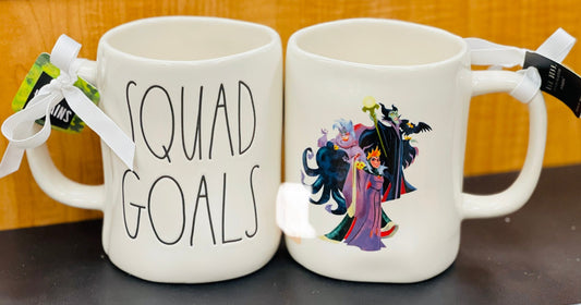 New Rae Dunn x Disney’s Villan line ceramic coffee mug -SQUAD GOALS