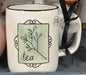 New Rae Dunn white ceramic coffee mug TEA