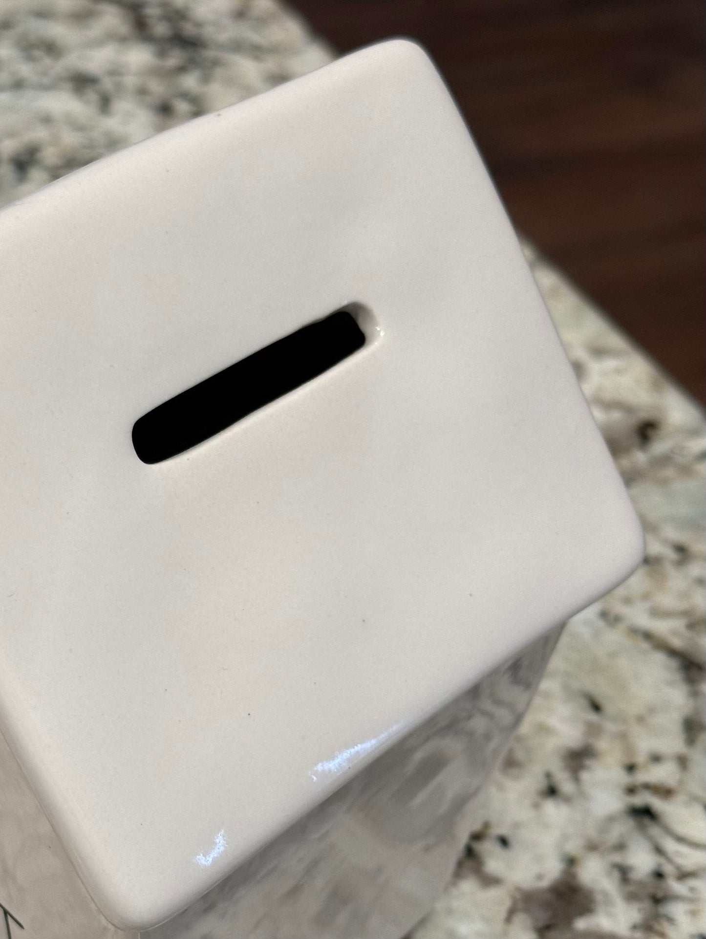 New Rae Dunn white ceramic house bank GIRLS’ NIGHT