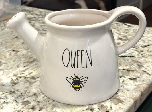 New Rae Dunn ceramic QUEEN BEE watering can