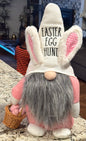 Rae Dunn plush Easter gnome with egg basket, bunny ears EASTER EGG HUNT