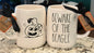 New Rae Dunn x Peanuts Snoopy white ceramic coffee mug BEWARE OF THE BEAGLE