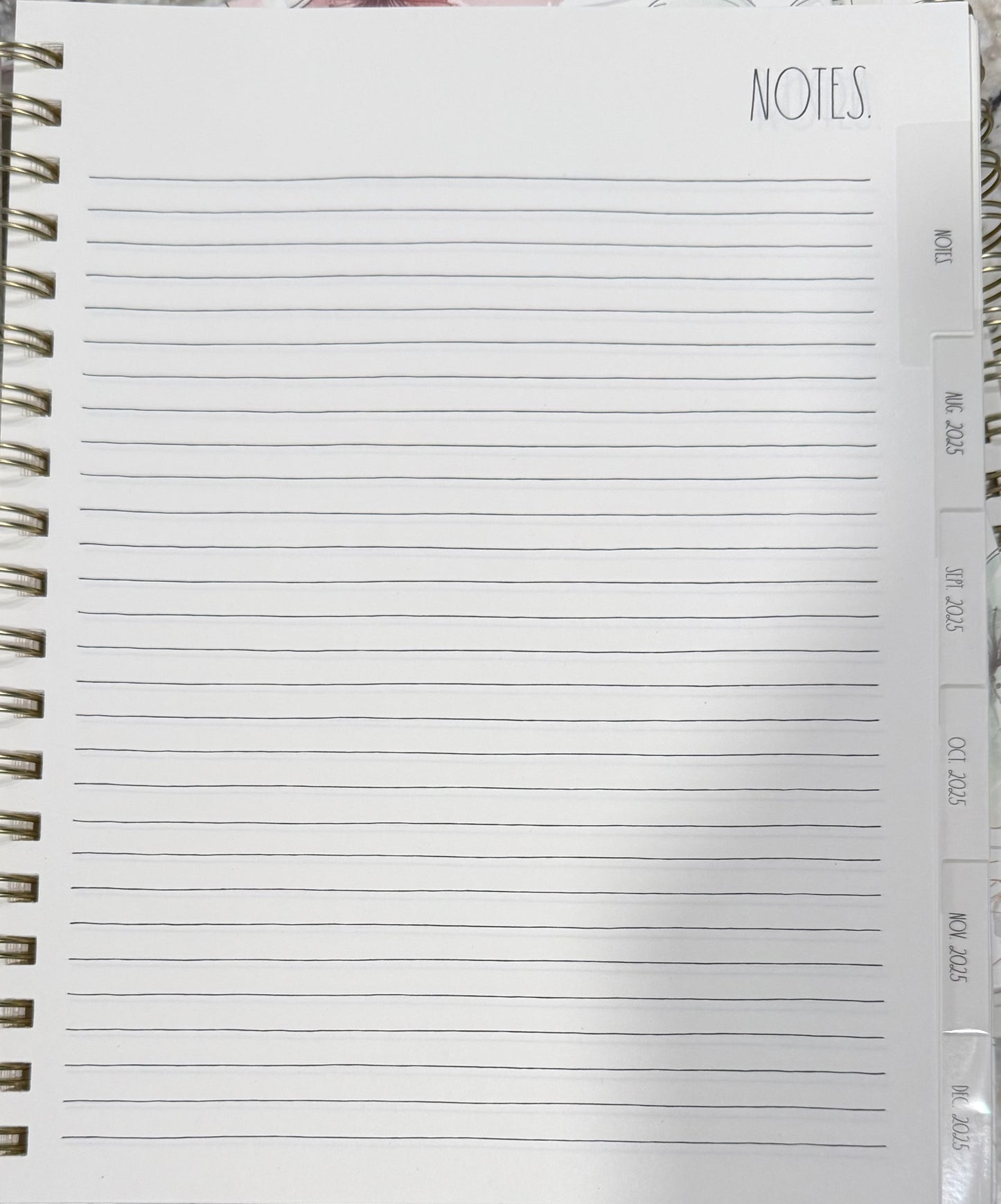 New Rae Dunn white floral 8x10 hardback 2026 planner