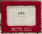 New Rae Dunn red ceramic 5x7 photo insert picture frame CHRISTMAS 2025