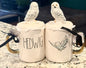 New Rae Dunn x Harry Potter ceramic HEDWIG owl topped coffee mug (one)