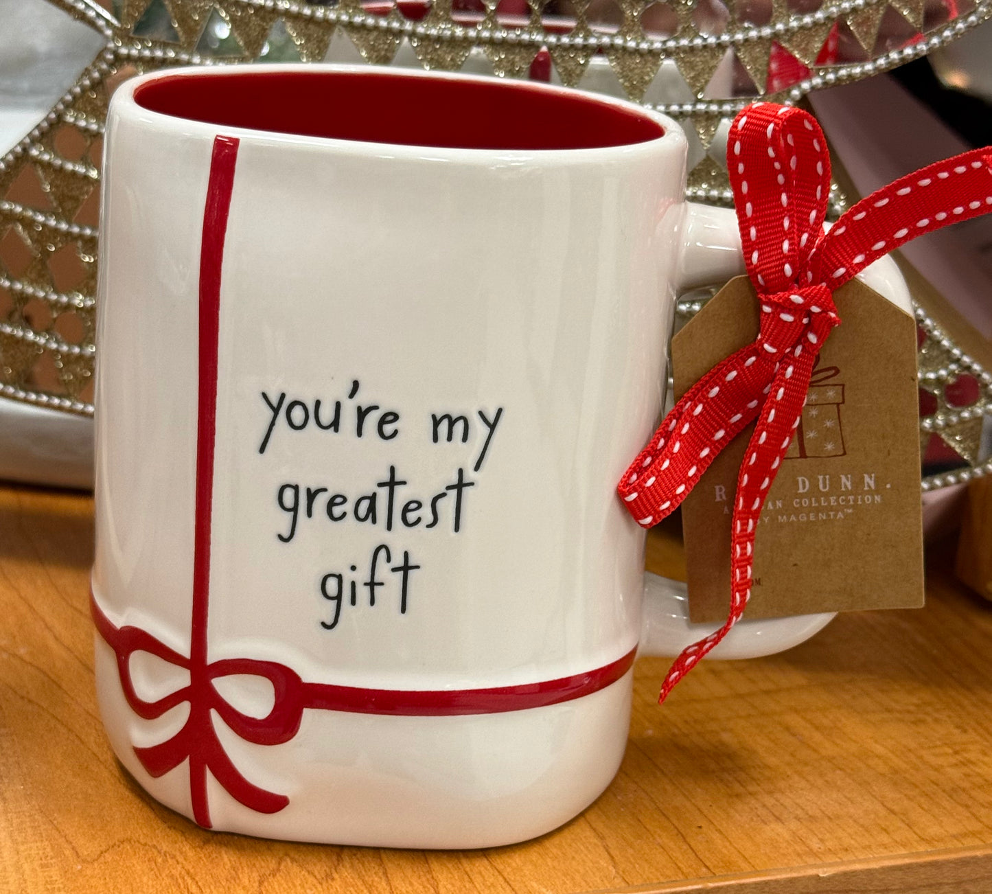 New Rae Dunn ceramic Christmas coffee mug YOU’RE MY GREATEST GIFT