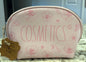 New Rae Dunn pink floral COSMETICS bag