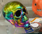 New Skeleton iridescent head led light up Halloween decor