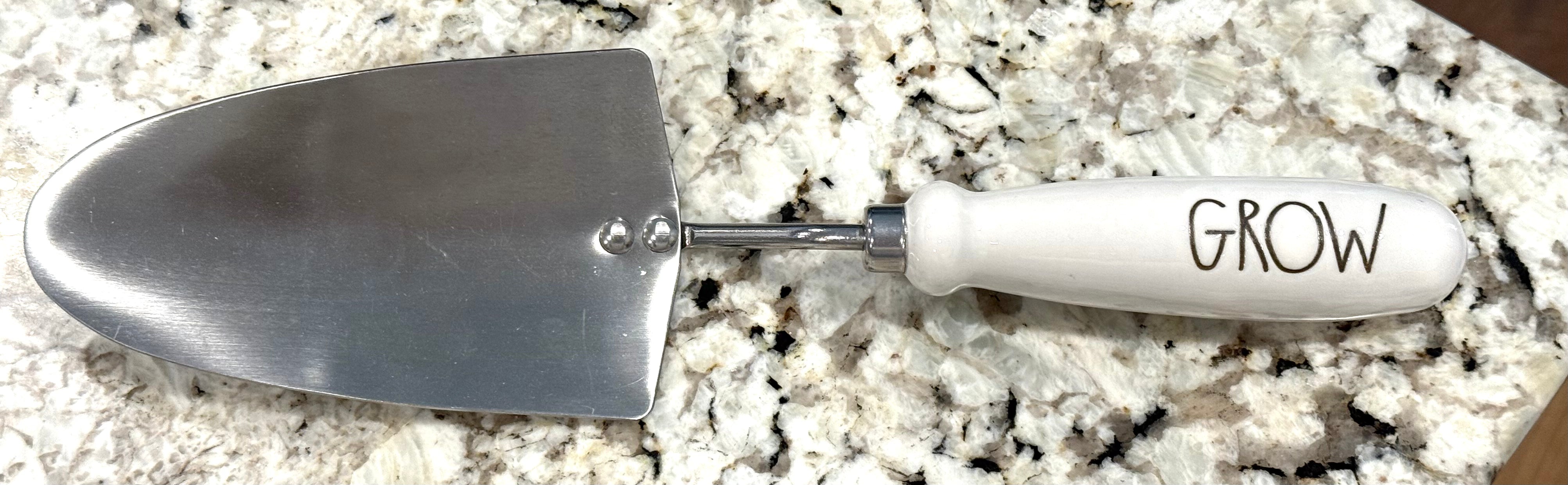 Rae Dunn white ceramic handled garden tool GROW shovel – You're Never ...