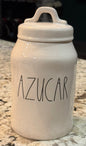 New Rae Dunn white ceramic 8” canister AZUCAR