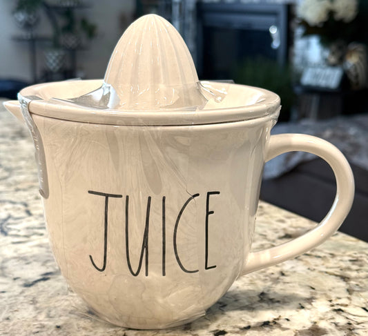 New Rae Dunn white ceramic juicer JUICE