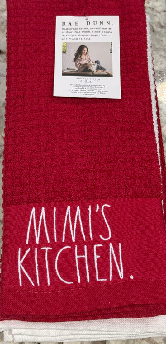 New Rae Dunn 3-piece kitchen dish towel set MIMI’S KITCHEN
