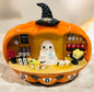 New resin Halloween ghost pumpkin bar cart decor