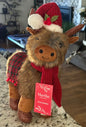 New plush Martha Stewart highland cow Christmas decor