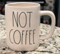 New Rae Dunn white ceramic coffee mug NOT COFFEE