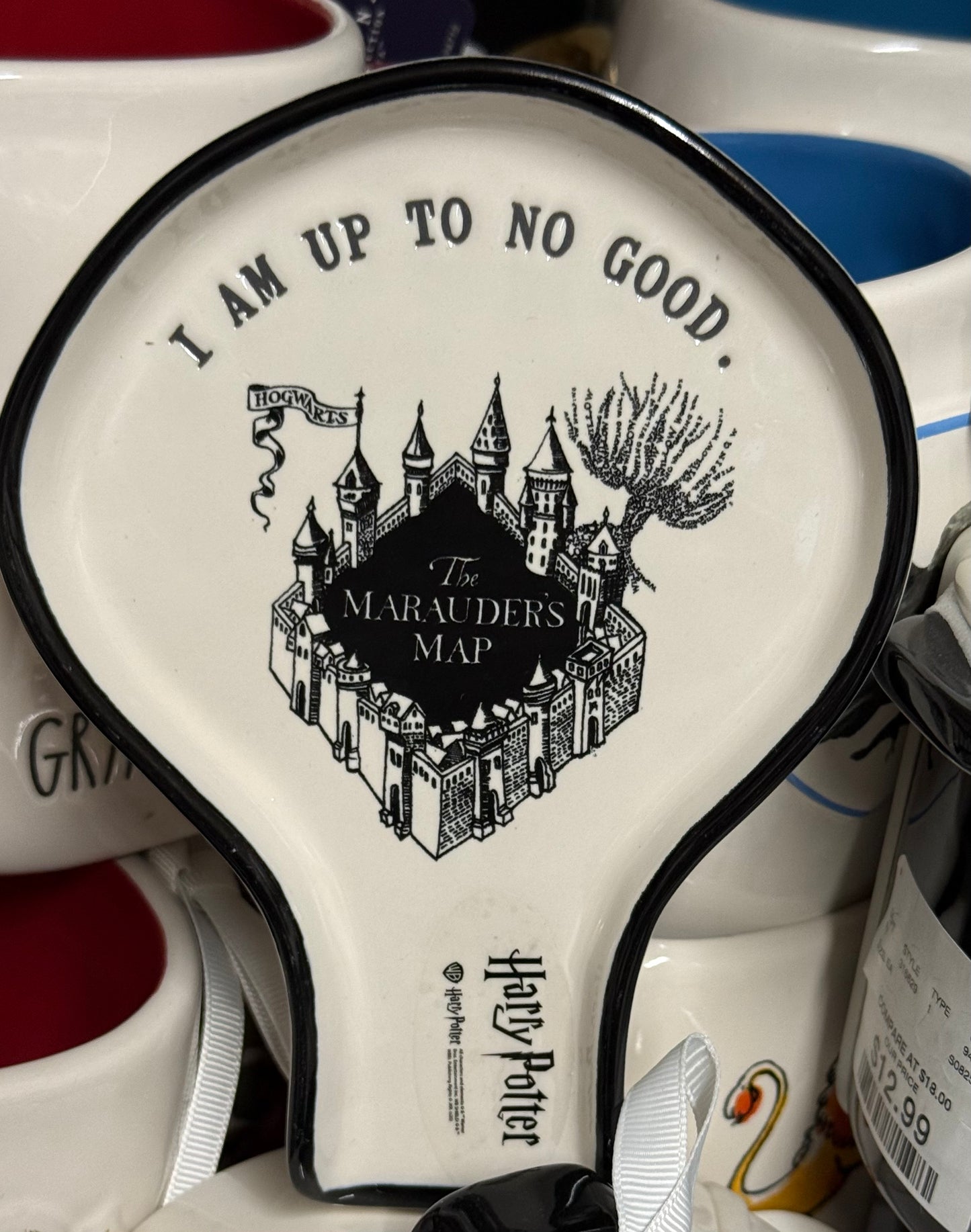 New Rae Dunn x Harry Potter ceramic 1/2 spoon rest I’M UP TO NO GOOD.