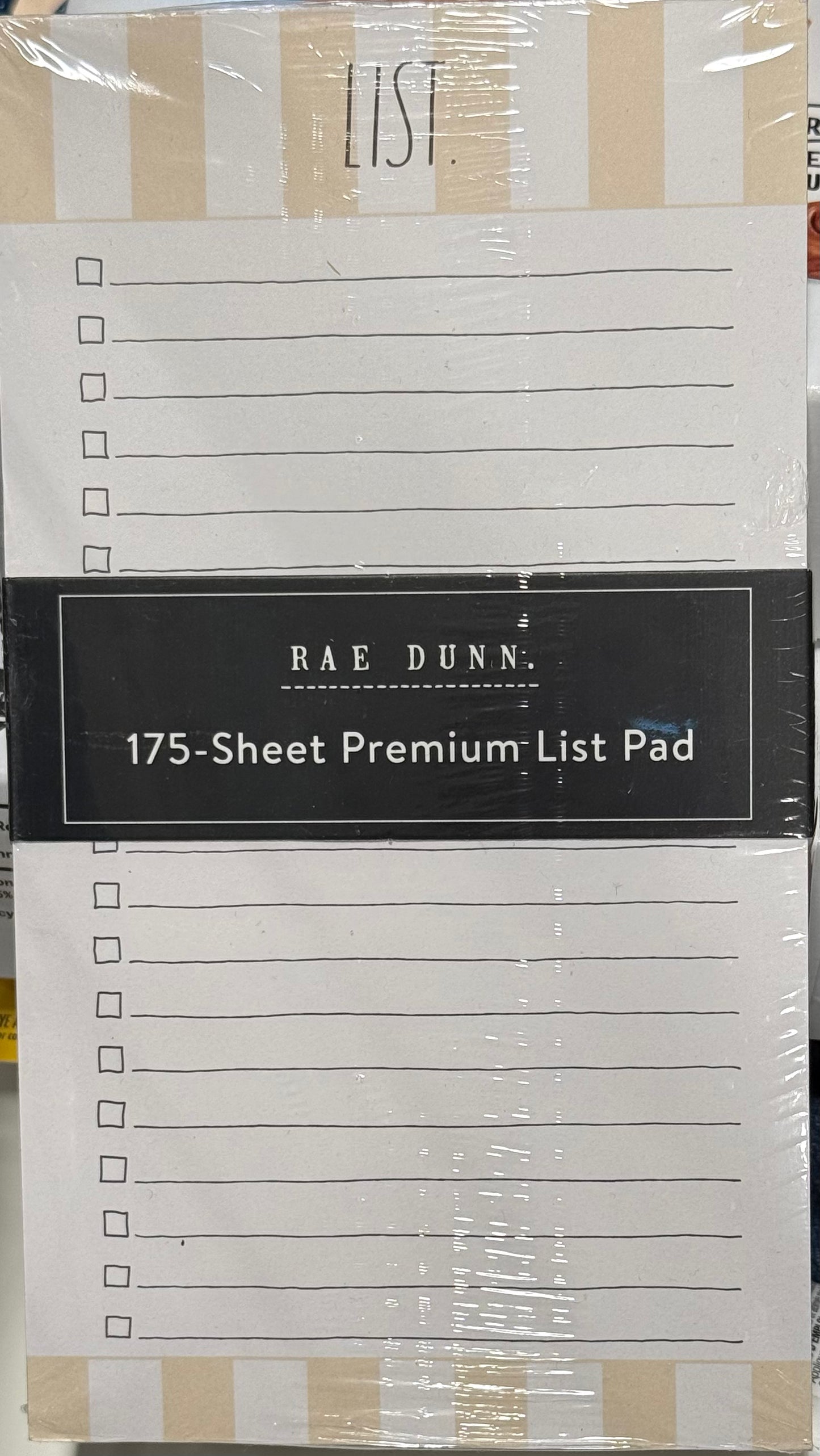 New Rae Dunn 175 page premium sheet LIST notepad