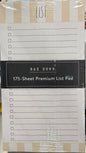 New Rae Dunn 175 page premium sheet LIST notepad