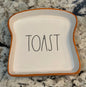 New Rae Dunn ceramic TOAST plate