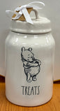 New Rae Dunn x Winnie the Pooh white ceramic 8” canister TREATS