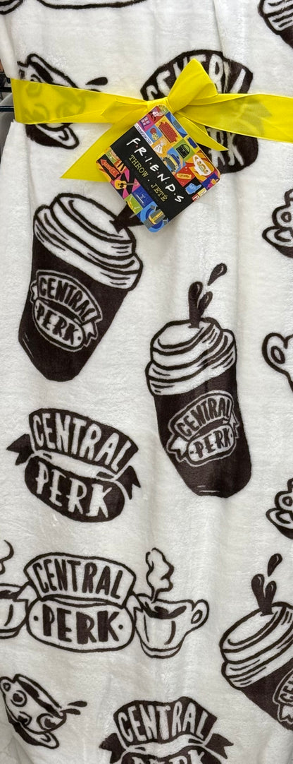 New FRIENDS oversized central perk throw blanket bedding 60x70