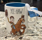 New Rae Dunn x Pixar’s Toy Story white ceramic coffee mug YEE-HAW