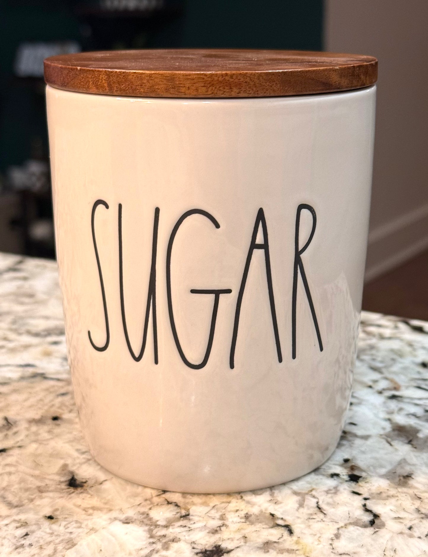 New Rae Dunn white ceramic cellar SUGAR 5.25”