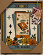 New wood framed knit wall decor print fortune teller card THE READER  14.75x11.5