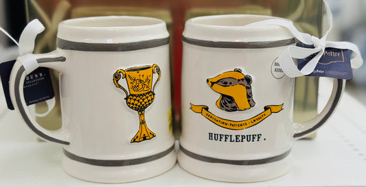 New Rae Dunn x Harry Potter ceramic coffee mug HUFFLEPUFF