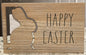 New Rae Dunn large wood bunny cutout holiday sign HAPPY EASTER