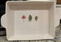 Rae Dunn white ceramic fall acorn print baking dish pan 10x10